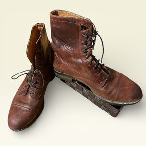 Ariat Hexcel Pro Brown Leather Lace-Up Riding Boots